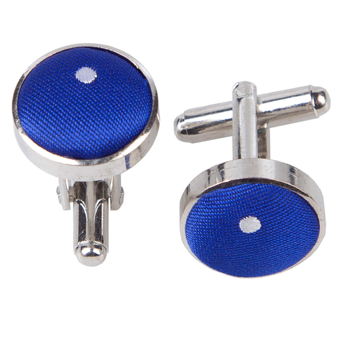 Pin Dot Cufflinks - Royal Blue