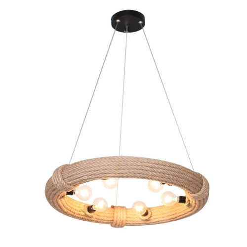 Ceiling Light DKD Home Decor Brown Rope (51 x 51 x 10 cm) (47 X 47 X