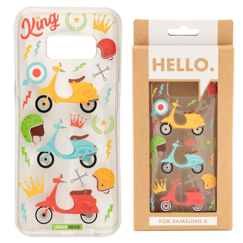 Samsung 8 Phone Case - Retro Scooter Design