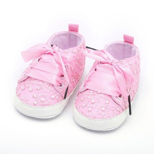 Cute Newborn Baby Girls Lace Floral Embroidery