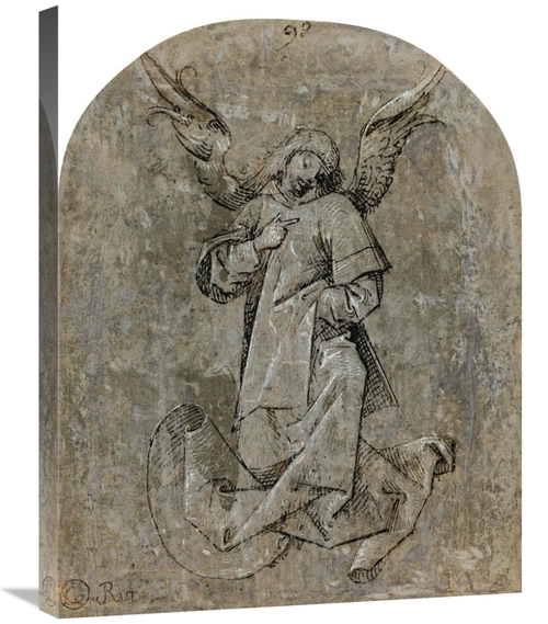 Global Gallery GCS-456087-2228-142 22 x 28 in. Study of an Angel Art P