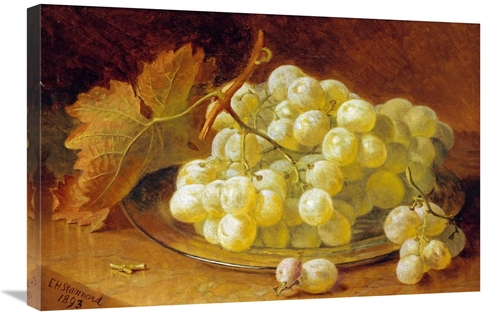 Global Gallery GCS-267337-30-142 30 in. Grapes on a Silver Plate Art P