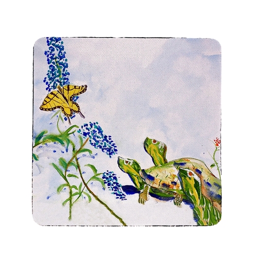 Betsy Drake CT178 Turtles & Butterfly Coaster - Set of 4