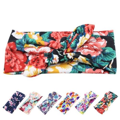 Hot Sale Baby Girls Floral Print Headband