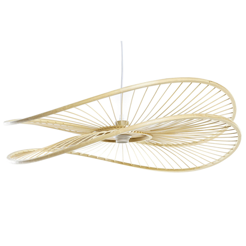 Ceiling Light DKD Home Decor Natural Bamboo 50 W 70 x 65 x 23 cm