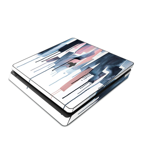DecalGirl PS4S-WATERSTRIPES Sony PS4 Slim Skin - Watery Stripes