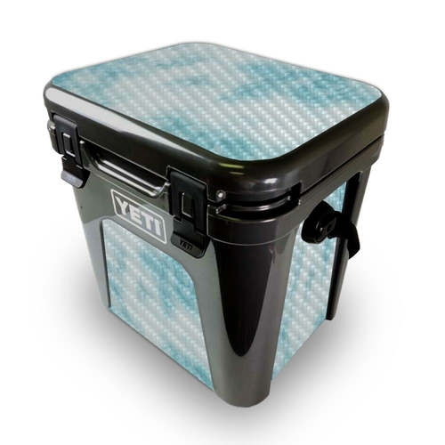 MightySkins CF-YEROAD24-Blue Marble Carbon Fiber Skin for Yeti Roadie 