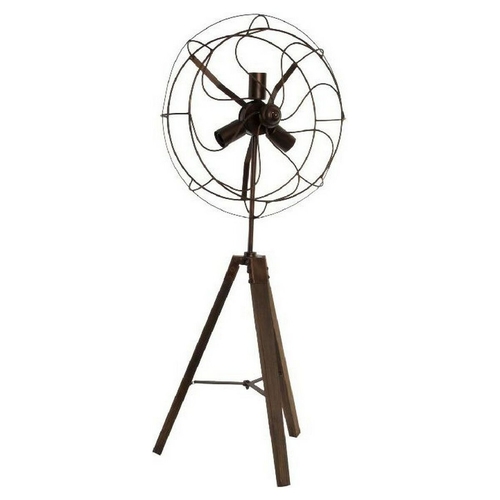 Floor Lamp DKD Home Decor Metal Wood Copper (46 x 46 x 106 cm)