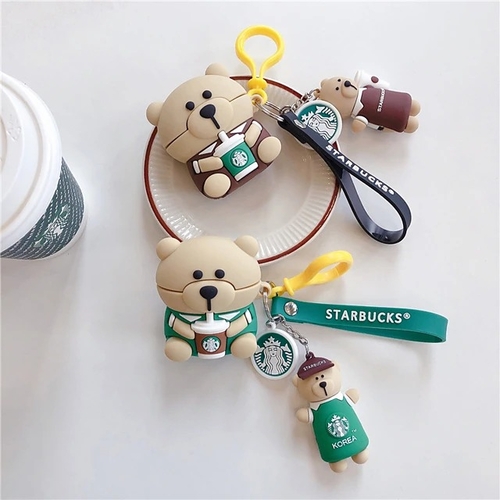 Coffee Cup Bear AirPods 1/2/3 Headphone Case
