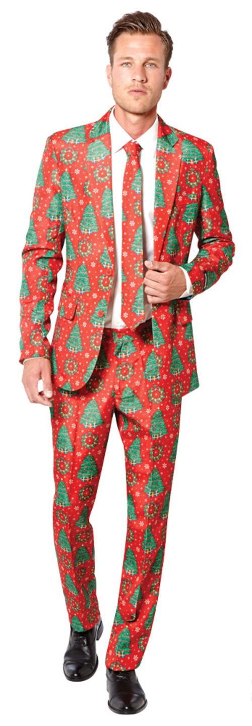 Adult Christmas Suit, Red - Size 42-44 - Large