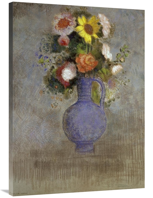 Global Gallery GCS-279541-40-142 40 in. Bouquet in a Blue Vase Art Pri