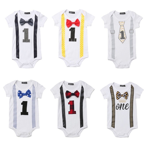 Style Newborn Baby Boy Gentleman Bowknot