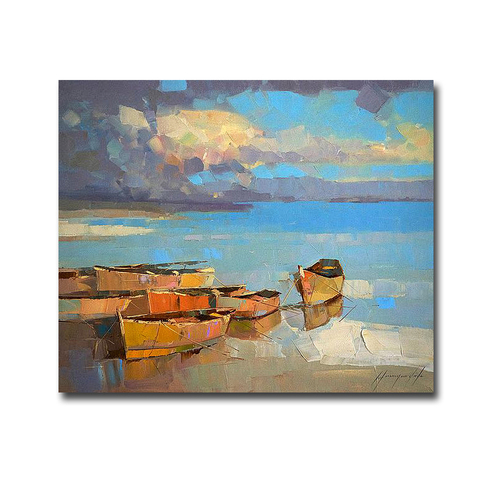 Artistic Home Gallery 3036F854IG Fishing Boats by Vahe Yeremyan Premiu