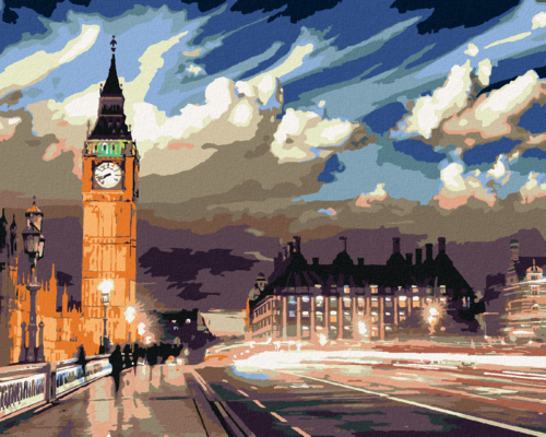 Paint by Numbers - TWILIGHT OVER LONDON