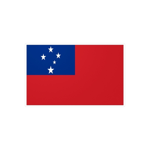 Autocollant Drapeau des Samoa en plusieurs tailles