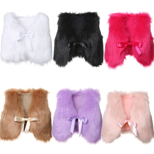 6 Colors New Toddler Baby Girls Kids Winter Faux
