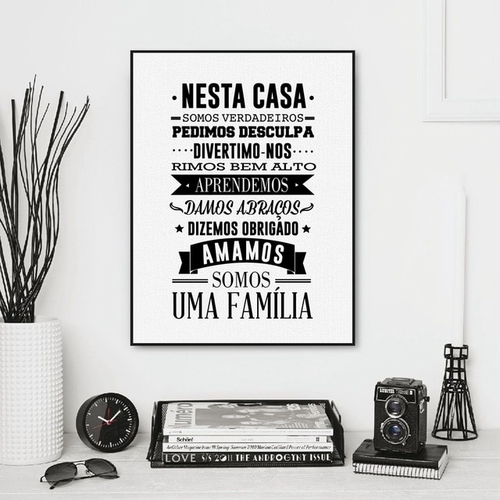 Portuguese House Rules Home Decor Wall Art Poster