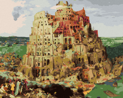 Paint by Numbers - The Tower of Babel (PIETER BRUEGEL)