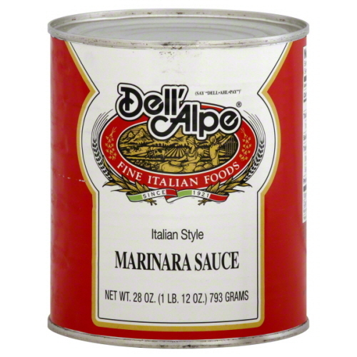 DellAlpe Italian Style Marinara Sauce- 28 oz- - Pack of 12