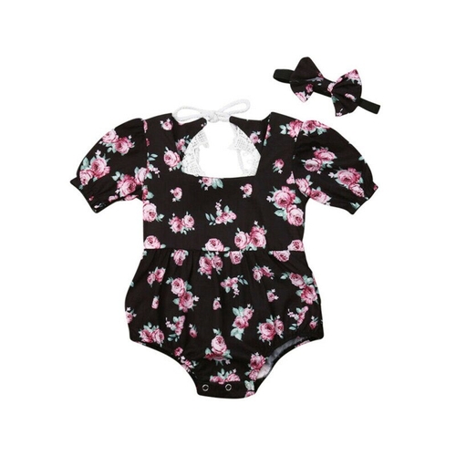 2019 Toddler Infant Baby Girls Floral Jumpsuit