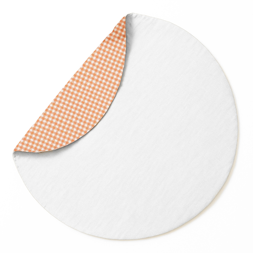 Organic Cotton Activity Mat Havane - White