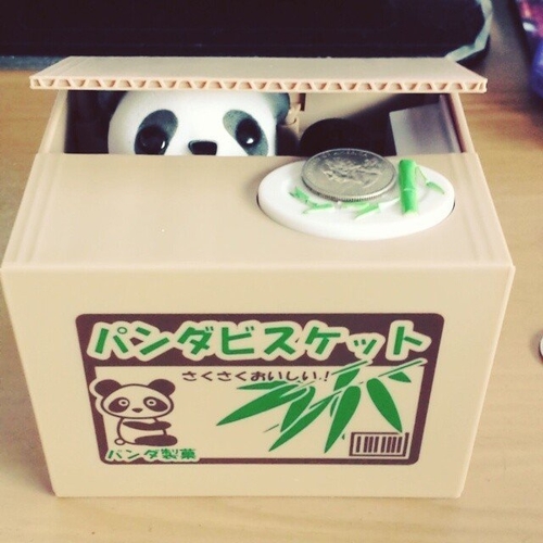 Panda Thief Coin Bank