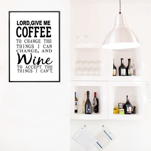 Funny Wine Poster - Lord Give me Wine Art Canvas