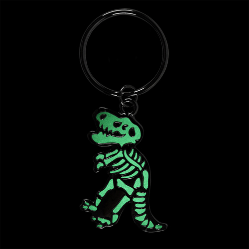 Glow in the Dark Dinosaur Keyring