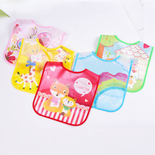 Adjustable Baby Bibs EVA Waterproof Lunch Feeding