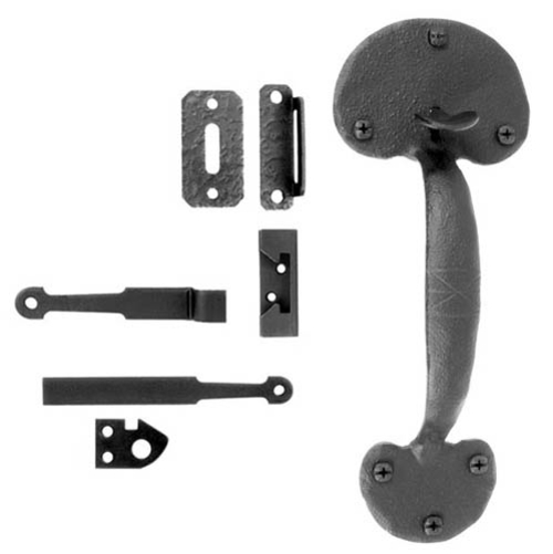 Acorn RTNBR 9-5/8" Rough Iron Bean Gate Rim Latch