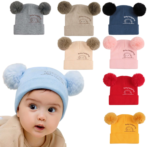 Winter Baby Boys Girls Hats Cute Furry Balls