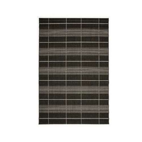 Essenza Black Polypropylene Rug