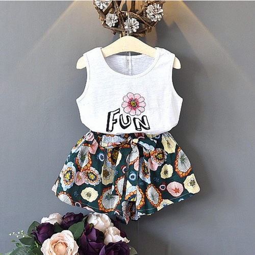 Clothing for Girl Outfits Flower Printed Clothes