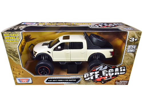 2017 Ford F-150 Raptor Pickup Truck Off Road Cream 1/27 Diecast Model