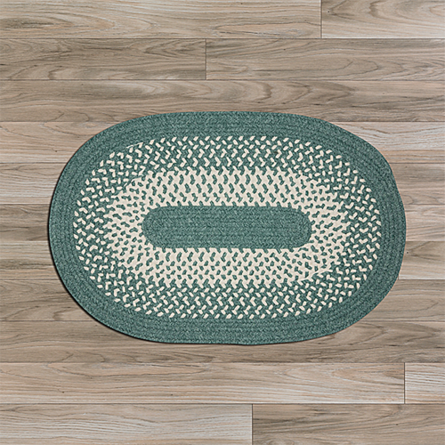 Colonial Mills Rug JK10R024X120 2 x 10 ft. Jackson Braided Rug  Teal
