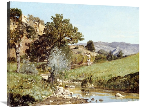 Global Gallery GCS-268036-36-142 36 in. A Hunter in a Landscape Art Pr