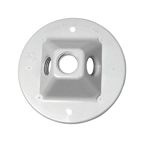 Sigma Electric 14390WH Plastic Round Lamp Holder  White