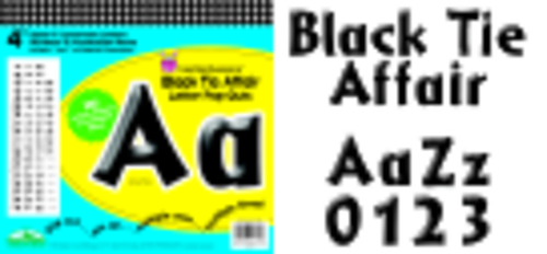 Barker Creek 4 in. Letter Pop-Outs, Black Tie Affair, Set - 25