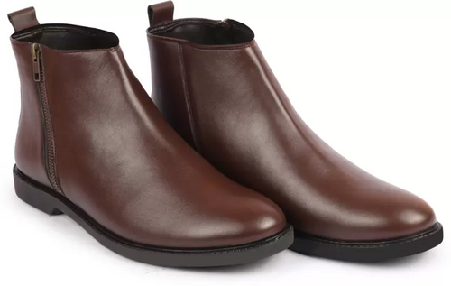 High Ankle Fashion Trend Classic Zipper Mojaris For Men 