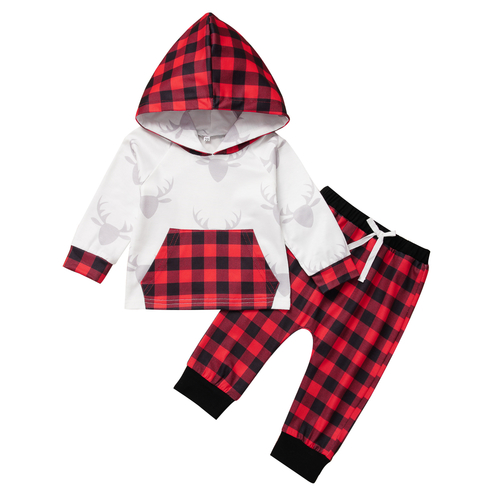 2Pcs Newborn Kid Baby Boy Girl Clothes Sets