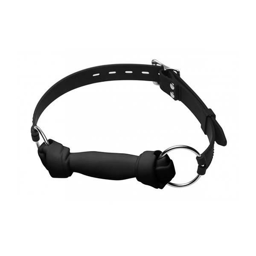 Silicone Bone Gag Black