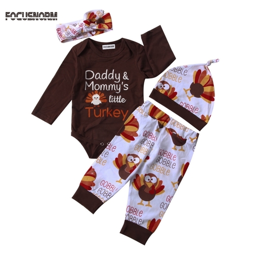 Thanksgiving Newborn Kids Baby Outfit Clothes