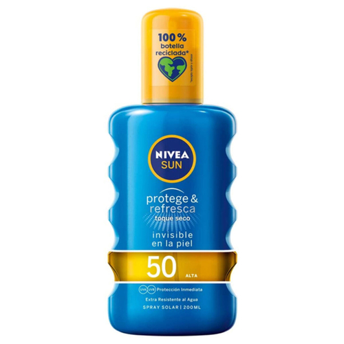 Spray Sun Protector PROTEGE & REFRESCA Nivea Spf 50 (200 ml) 50 (200