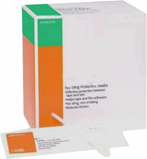 Skin Barrier Wipes. Pack of 50 No-Sting swabs for Skin Protection.