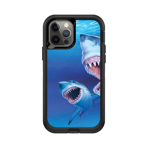 MightySkins OTDIP12-Great Whites Skin for Otterbox Defender iPhone 12 