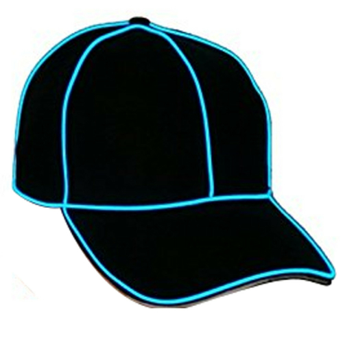 Blinkee 185181 Electro Luminescent Baseball Hat, Blue