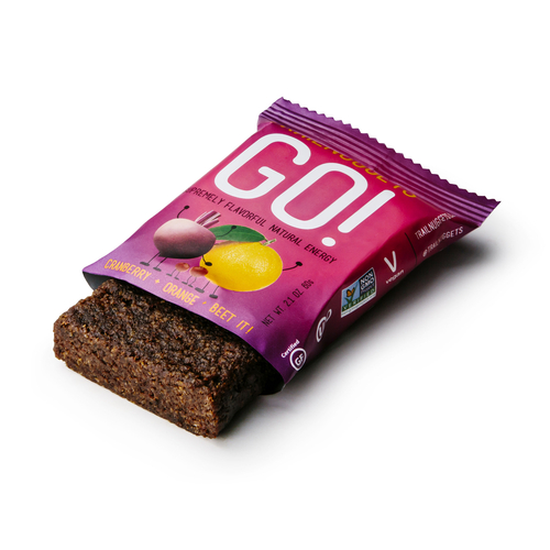 Trailnuggets GO! Beet + Orange + Cranberry Energy Bar, 72 ct.