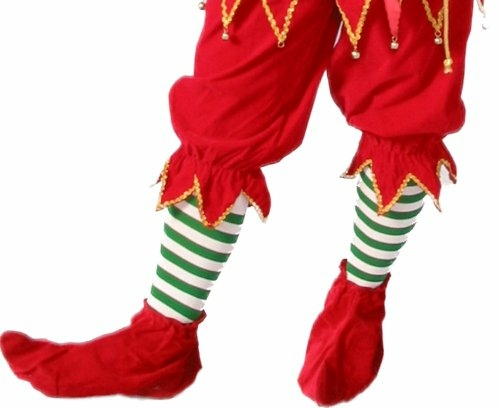 Alexander Costume 23-089-GR-W Deluxe Striped Socks, Green & White