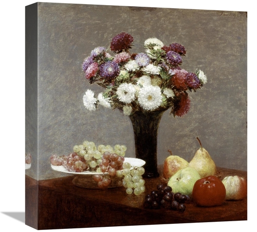 Global Gallery GCS-277500-16-142 16 in. Still Life with Dahlias & Frui