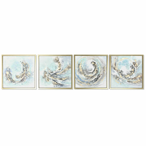 Painting DKD Home Decor 55 x 4 x 55 cm Abstract Modern (4 Pieces)